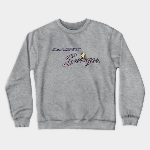 Dart script Logo on back Crewneck Sweatshirt by Permages LLC